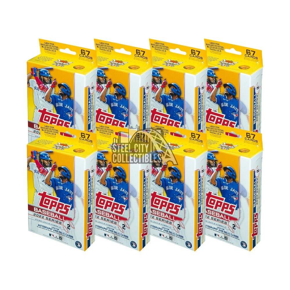2022 Topps Series 2 Baseball Hanger 8 Box Lot Steel City Collectibles