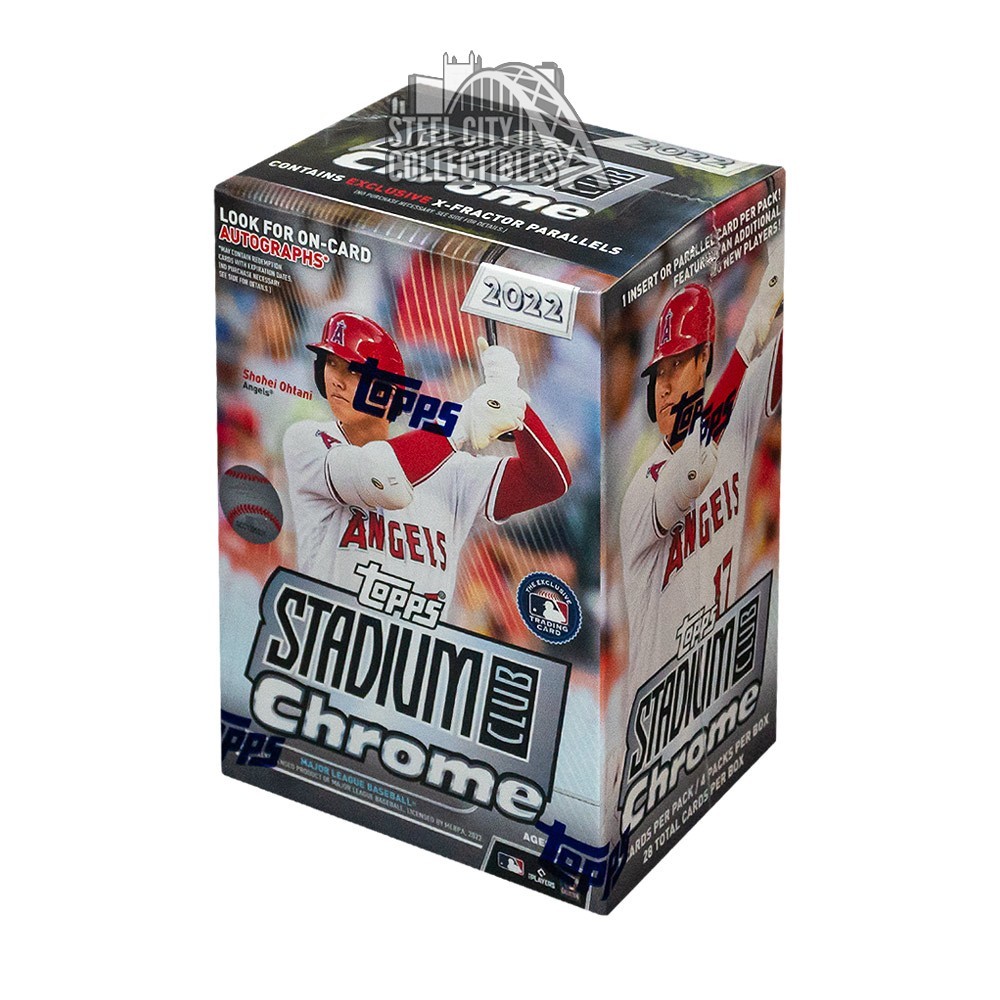 2022 Topps Stadium Club Chrome Baseball 4-Pack Blaster Box