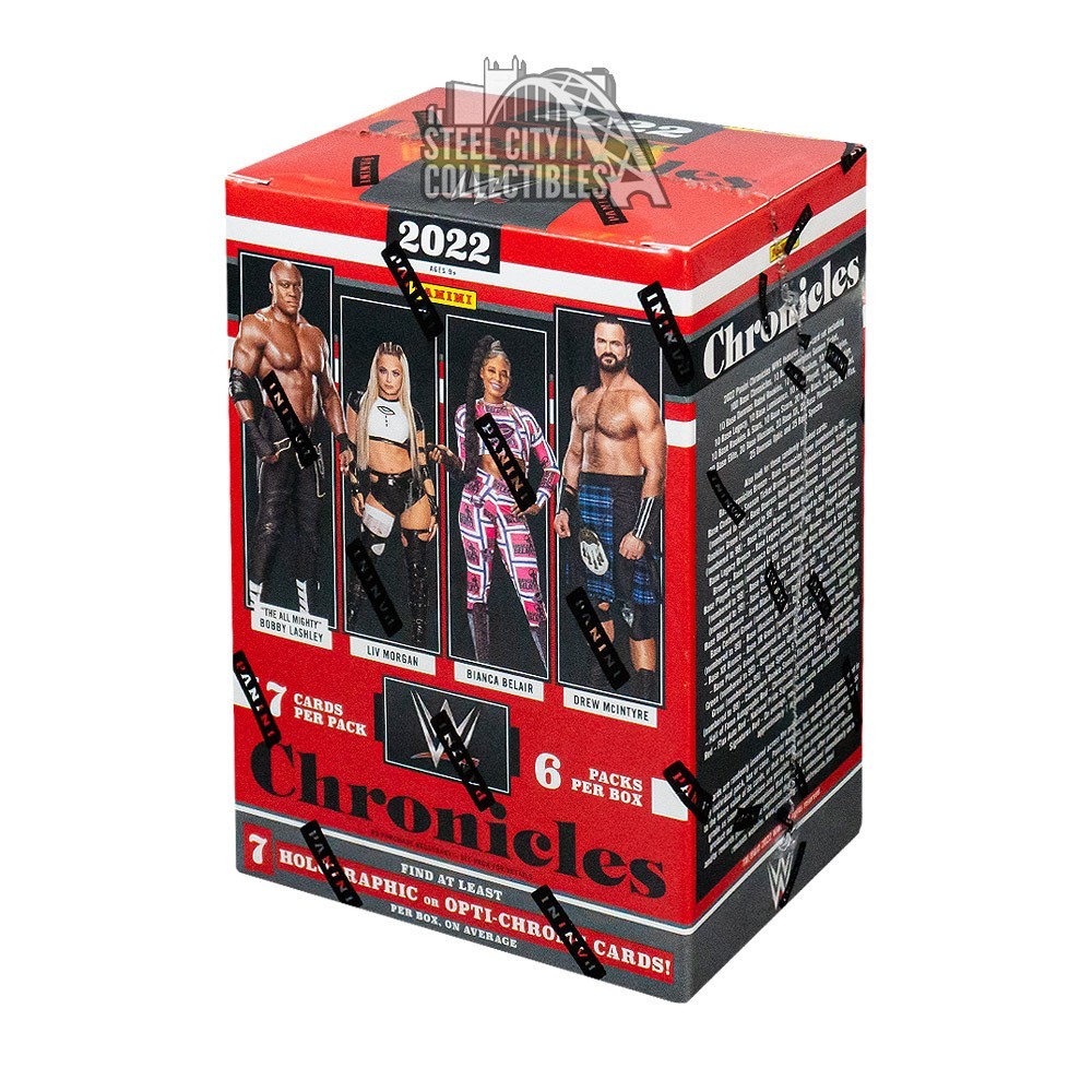 2022 Panini Chronicles WWE Wrestling 6-Pack Blaster Box | Steel