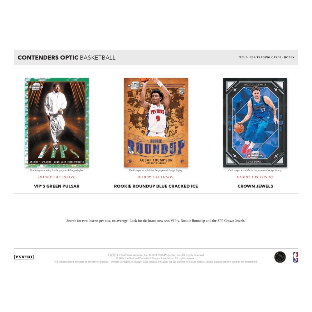 その他 Panini Contenders Optic NBA Hobby Box 2023-24 Panini Contenders Optic Basketball Hobby Box – Pre