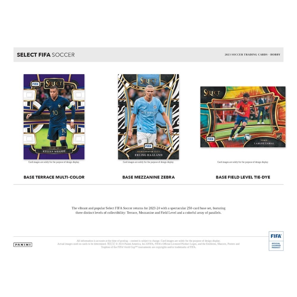 その他 2023-24 PANINI SELECT FIFA SOCCER HOBBY 2023-24 Panini Select FIFA Soccer Hobby Box | Steel City