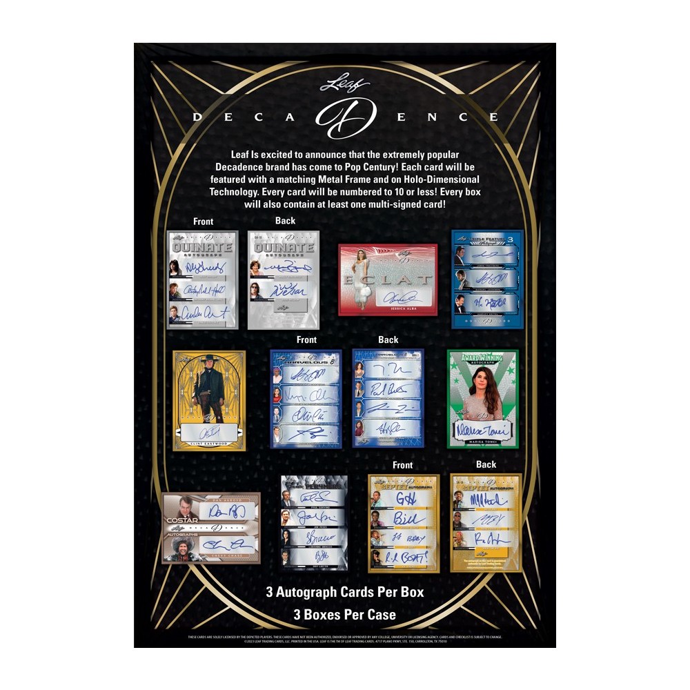 2023 Leaf Decadence Pop Century Hobby Box | Steel City