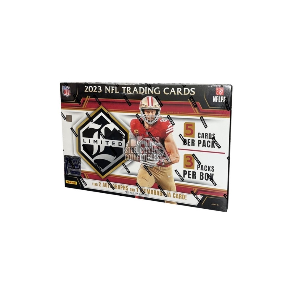 2023 Panini Limited Football Hobby Box 1st Off The Line Random