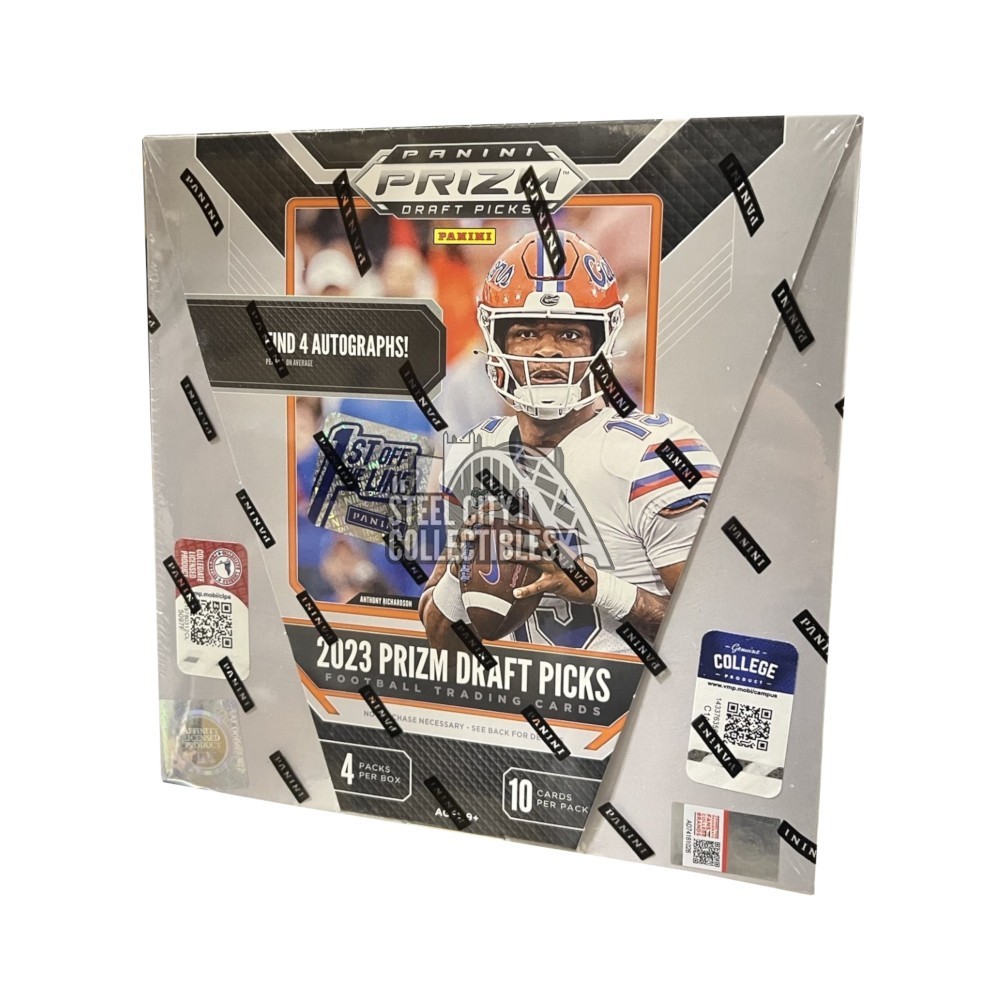 2023 Panini Prizm Draft Picks Collegiate Football Hobby Box 1st Off