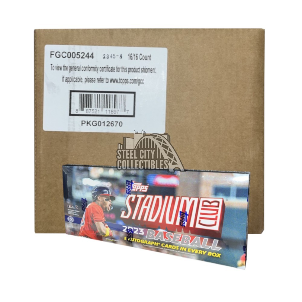 2023 Topps Stadium Club Baseball Hobby 16Box Case Steel City