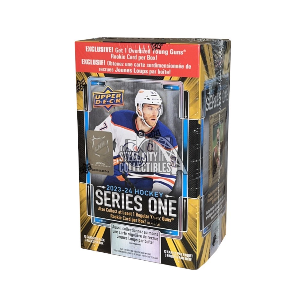 2023-24 Upper Deck Series 1 Hockey 3-Pack Blaster Box (Oversized