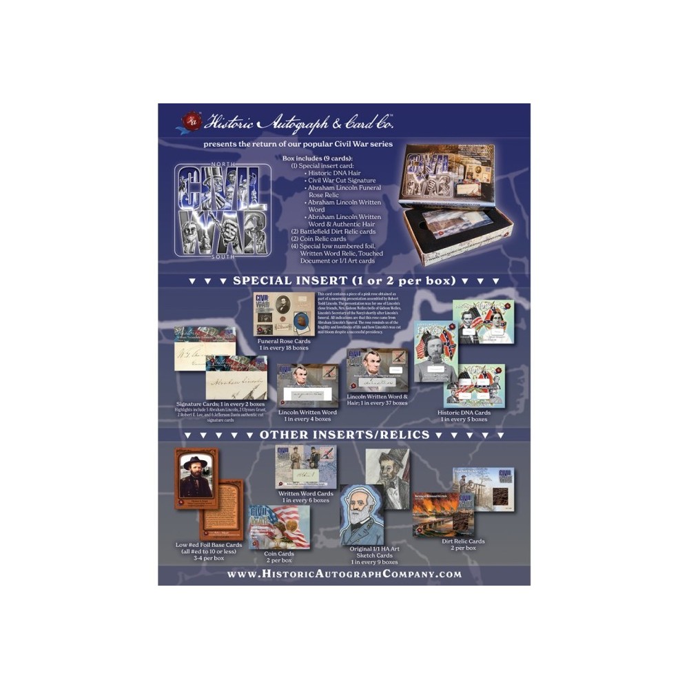 2023 Historic Autographs Civil War Edition Box Random Hit Group Break