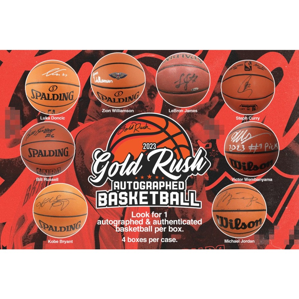 2023 Gold Rush Autographed Basketball Jersey Series 3 Box