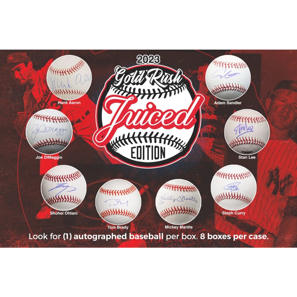 2023 Gold Rush Juiced Autographed Baseball Edition 8Box Case Steel
