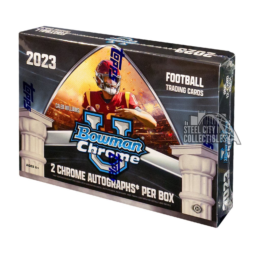 2023 Bowman Chrome University Football Breakers Delight Box