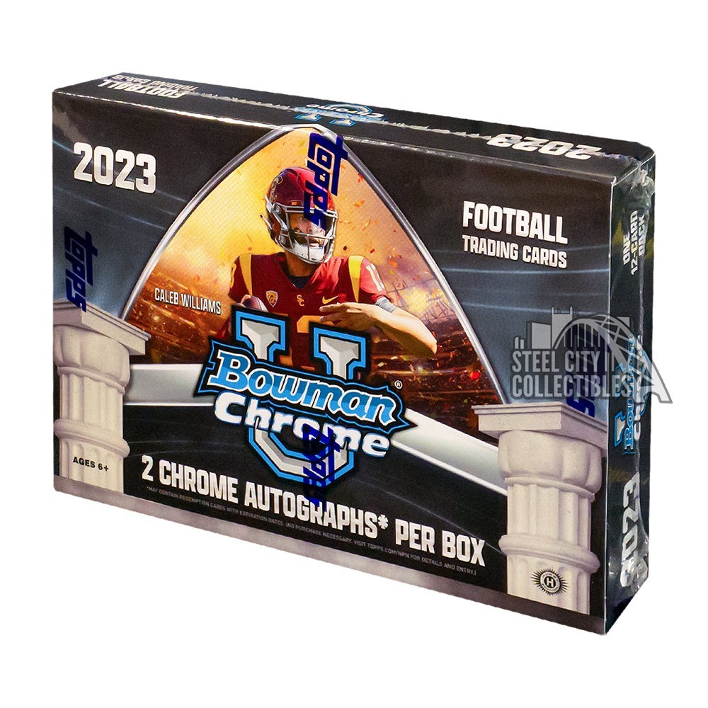 2025 Bowman Chrome University Football Breakers Delight Box Steel