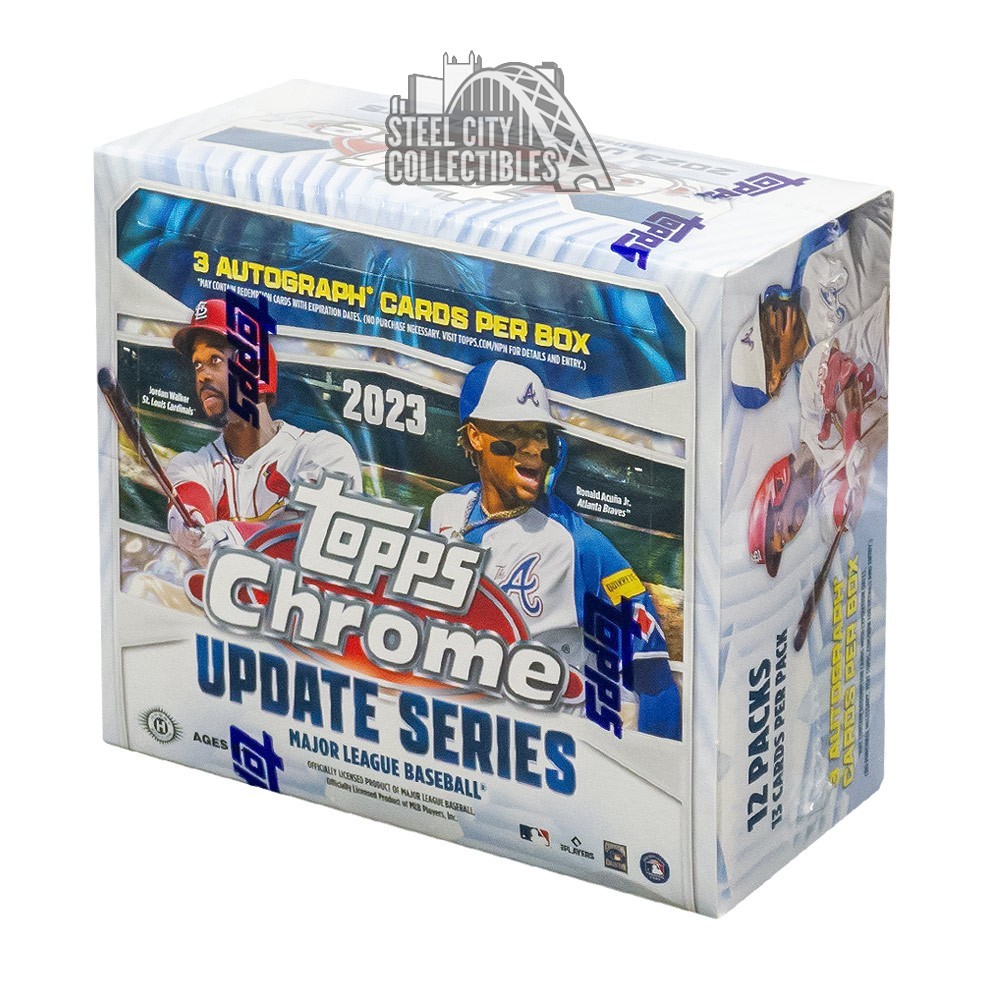 2023 Topps Chrome Update Series Baseball Jumbo Hobby Box Steel City