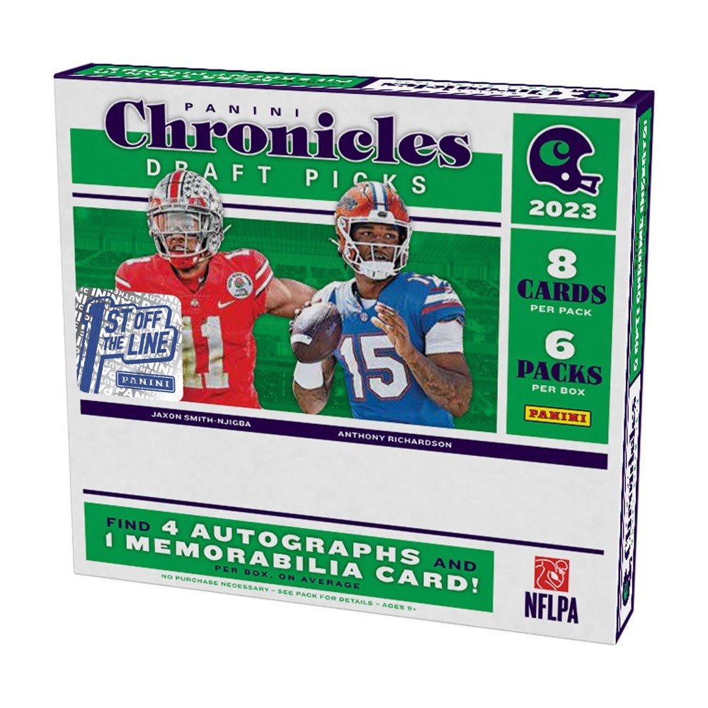 2023 Panini Chronicles Draft Picks Collegiate Football Hobby Box 1st