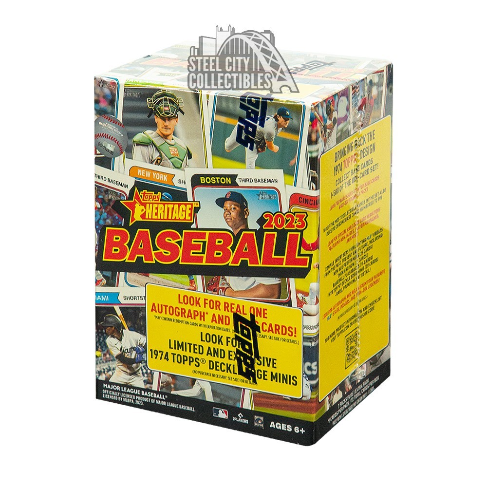 2023 Topps Heritage Baseball 8Pack Blaster Box Steel City Collectibles