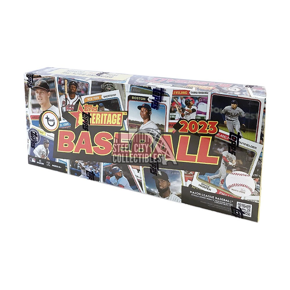 2023 Topps Heritage Baseball Hobby Box Steel City Collectibles