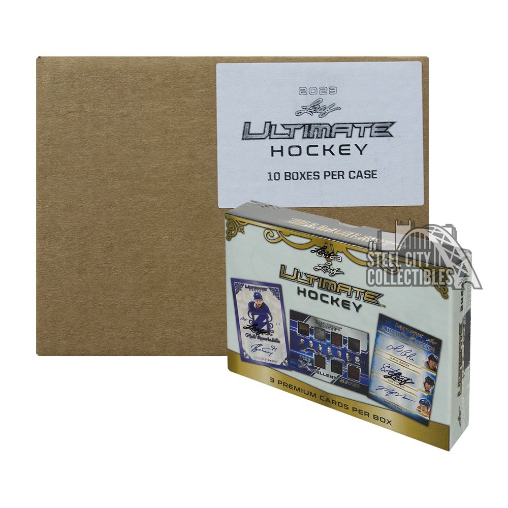 2023 Leaf Ultimate Hockey 10Box Case Steel City Collectibles