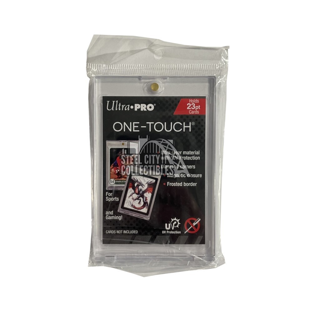 Ultra Pro One-Touch Magnetic Card Holders – 75pt, UV Protection, Clear, Lot Of 3