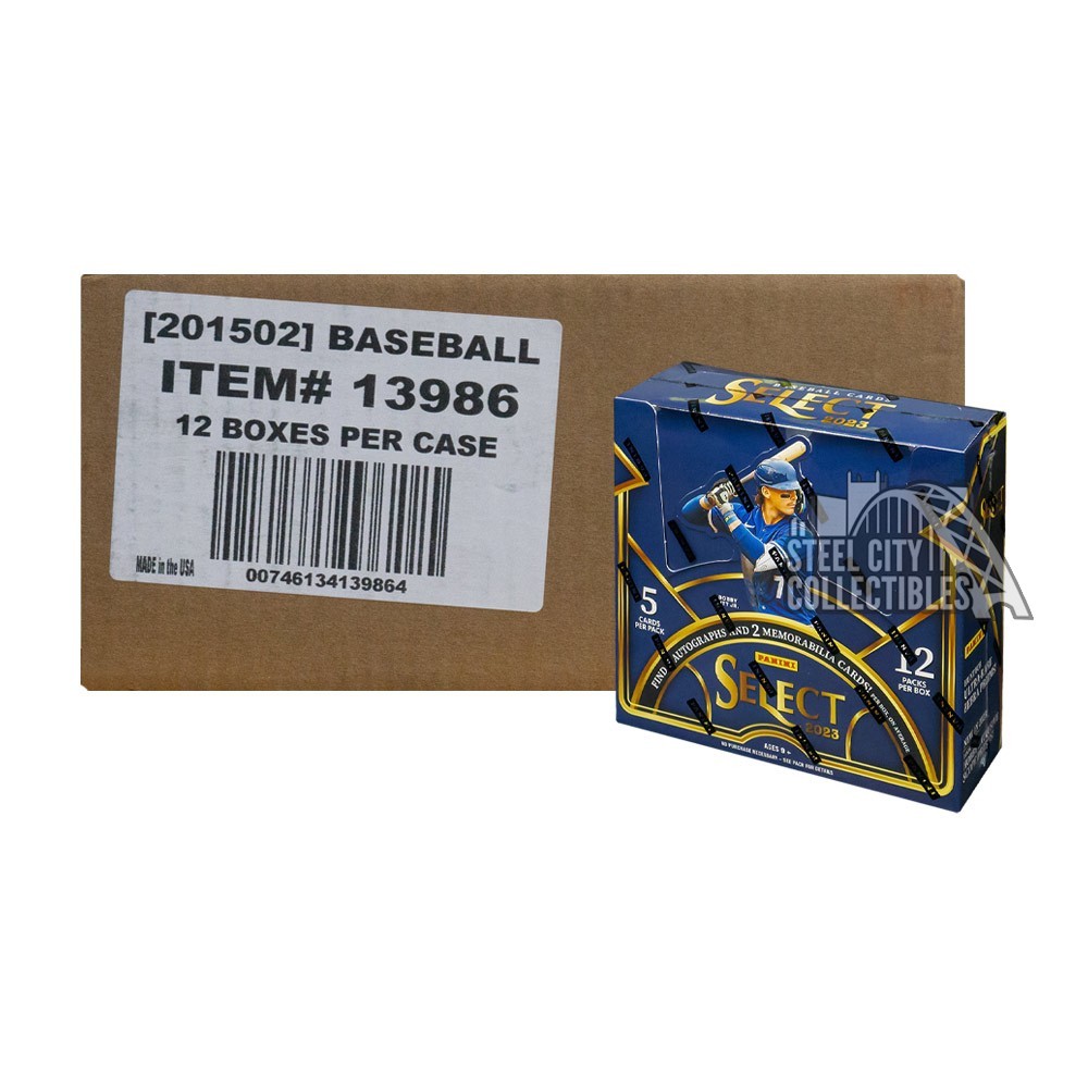 2023 Panini Select Baseball Hobby 12Box Case Steel City Collectibles