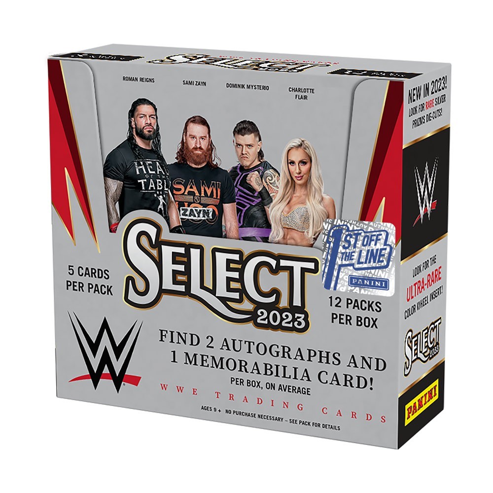 2023 Panini Select WWE Wrestling Hobby Box 1st Off The Line Steel