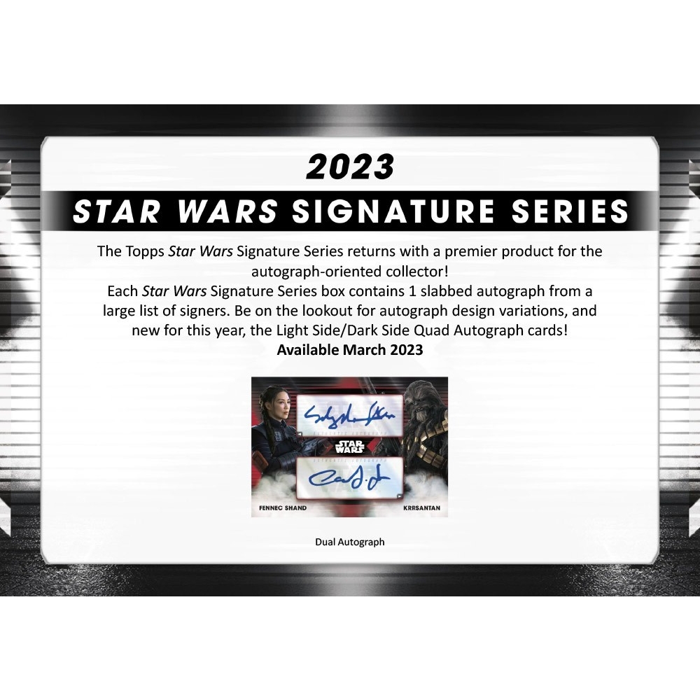 2023 Topps Star Wars Signature Series Hobby Box | Steel City