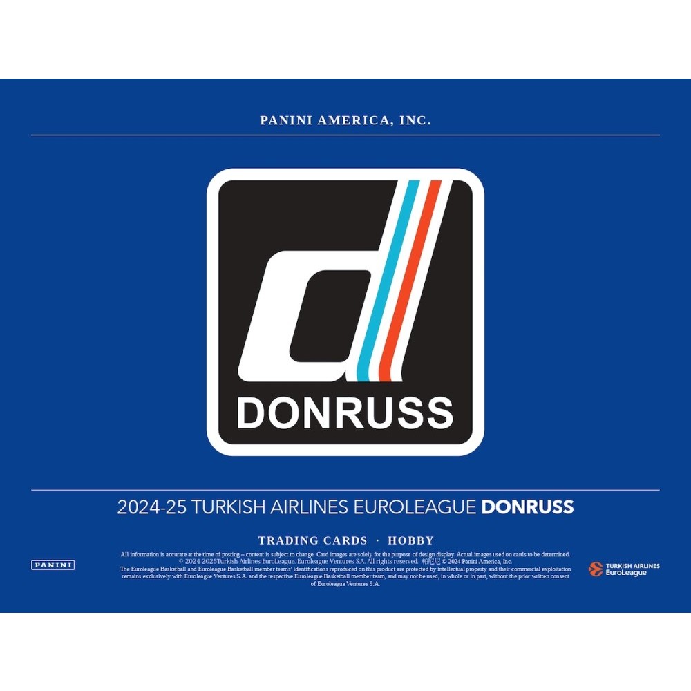 2024-25 Panini Donruss Euroleague Basketball Hobby Box