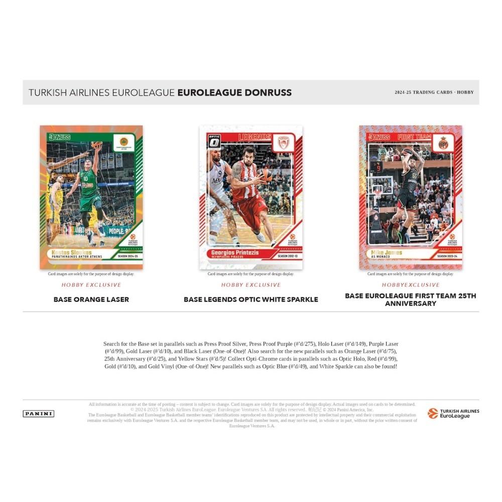 PANINI DONRUSS EUROLEAGUE 未開封 ボックス BOX 2023/24 Panini Donruss Turkish Airlines EuroLeague