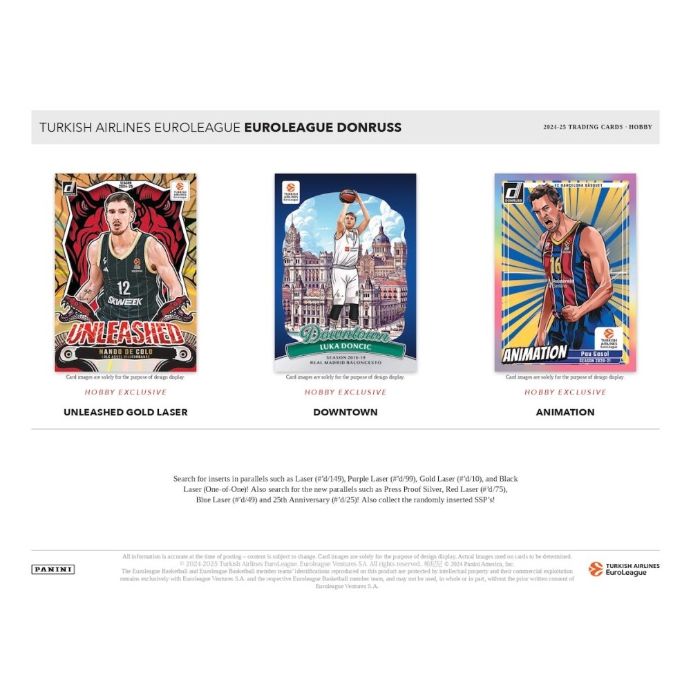 PANINI DONRUSS EUROLEAGUE 未開封 ボックス BOX 2023/24 Panini Donruss Turkish Airlines EuroLeague