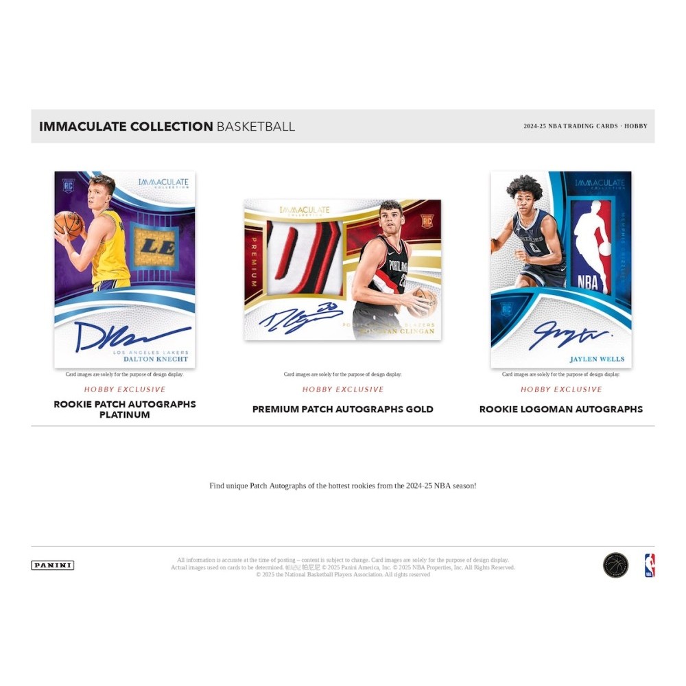 2024-25 Panini Immaculate Basketball Hobby Box | Steel City