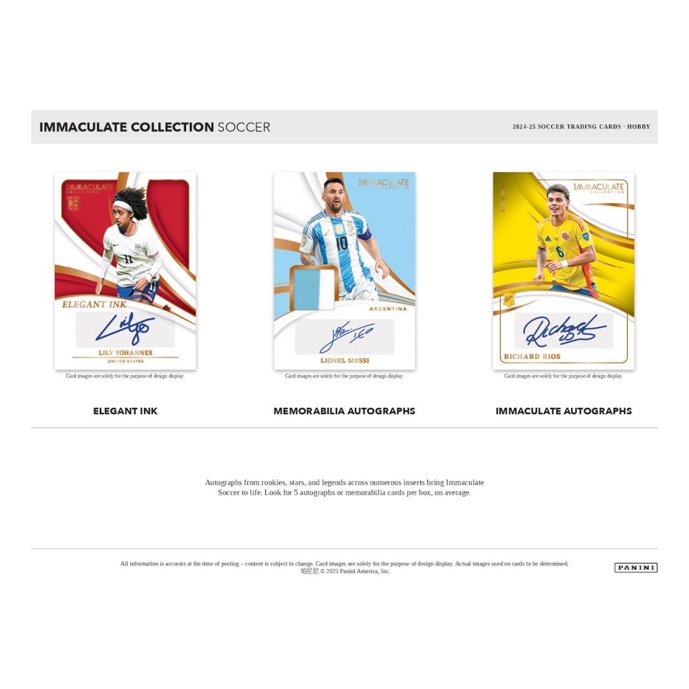 2024-25 Panini Immaculate Soccer Hobby Box | Steel City