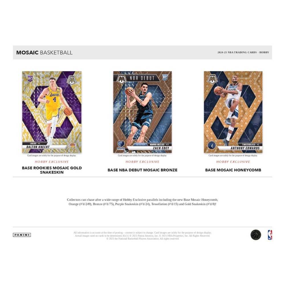 2024-25 Panini Mosaic Basketball Hobby Box | Steel City Collectibles