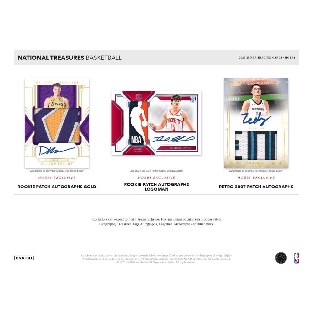 2024-25 Panini National Treasures Basketball Hobby Box