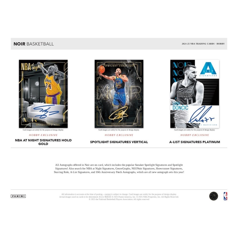 2024-25 Panini Noir Basketball Hobby 4-Box Case | Steel City