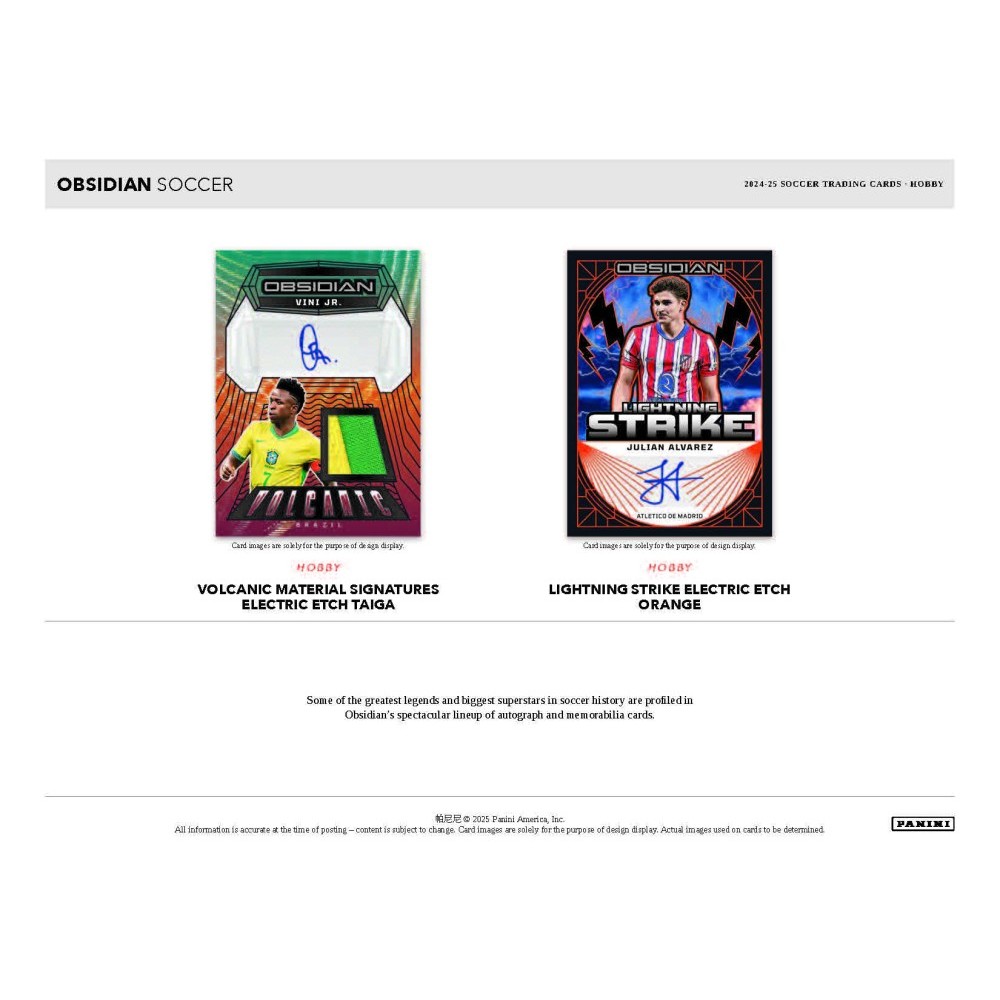 21-22 PANINI obsidian ザニオーロ直筆サインパッチジャージー 2021-22 Panini Obsidian Soccer Checklist, Details, Boxes