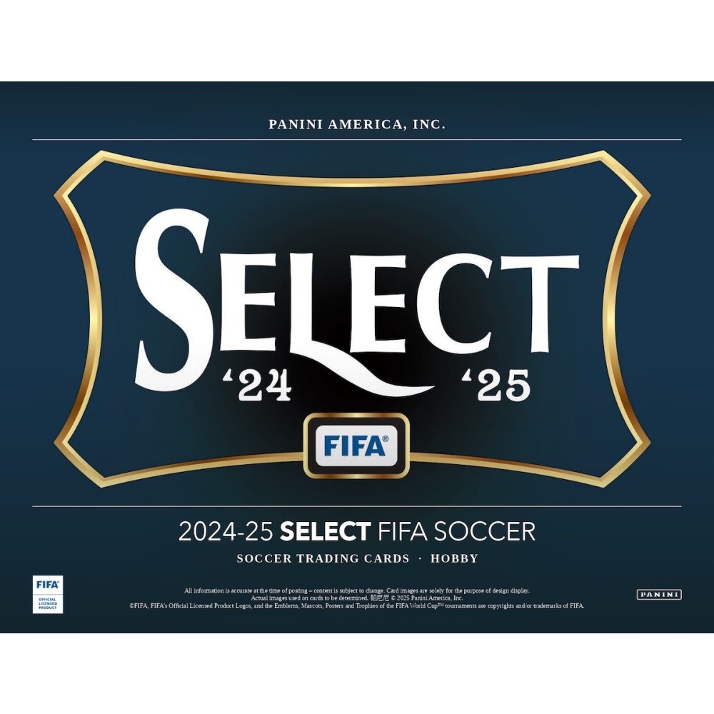 2024-25 Panini Select FIFA Soccer Hobby 12-Box Case | Steel