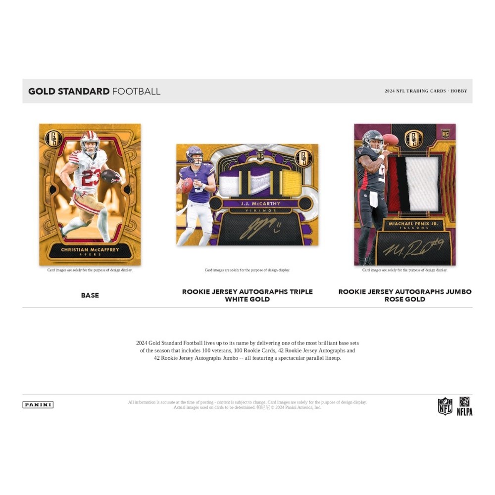 2024 Panini Gold Standard Football Hobby Box | Steel City Collectibles