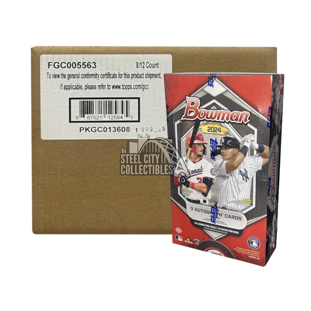 2025 Bowman Baseball Hobby Jumbo 8Box Case Steel City Collectibles