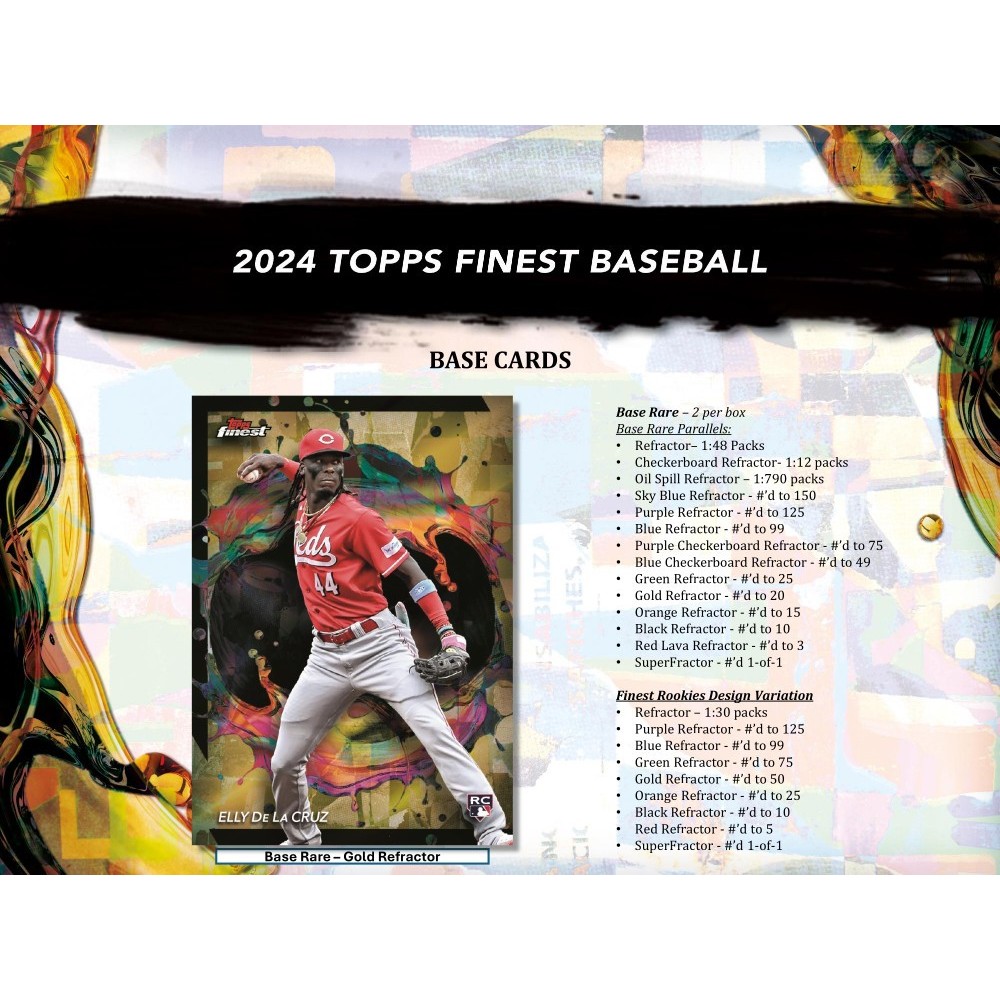 2024 Topps Finest Baseball Hobby Box | Steel City Collectibles