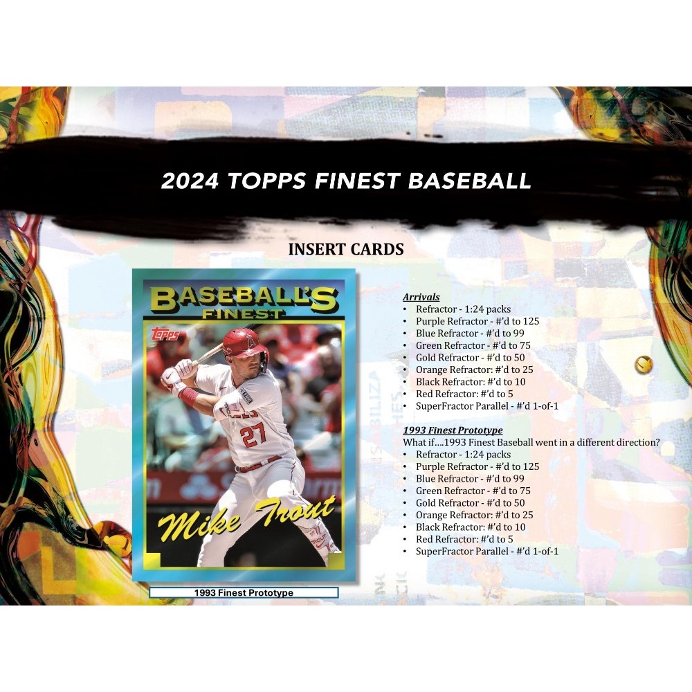 2024 Topps Finest Baseball Hobby 8-Box Case | Steel City Collectibles