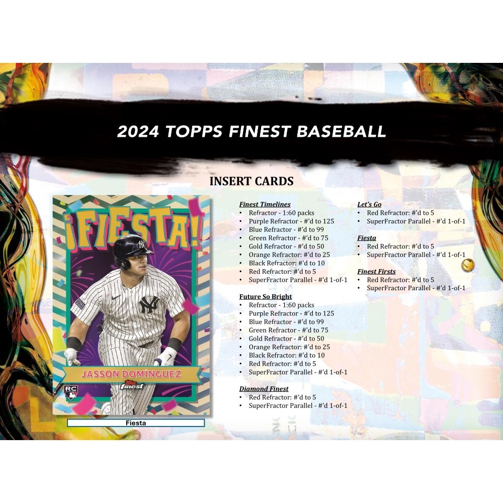 2024 Topps Finest Baseball Hobby Box | Steel City Collectibles