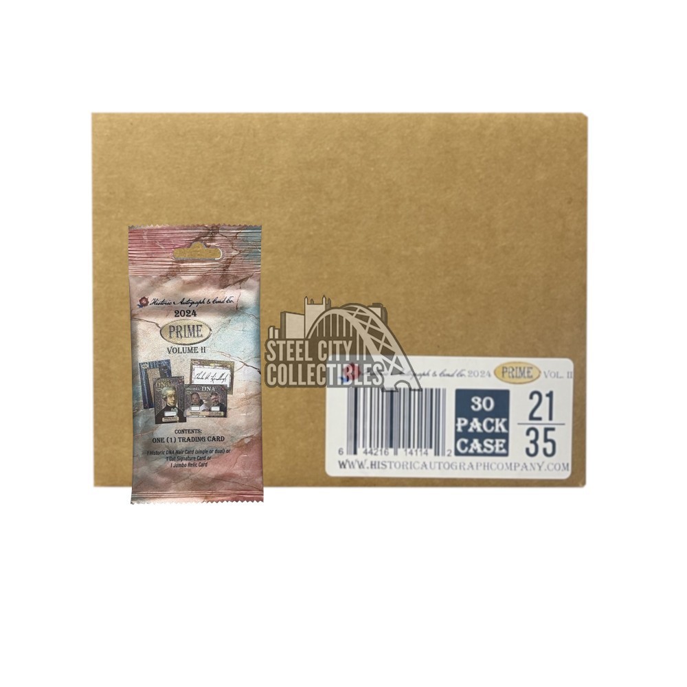 2024 Historic Autographs Prime Volume 2 30-Pack Case | Steel City ...