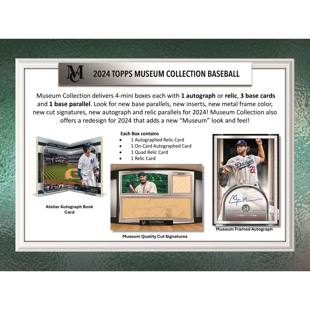 Topps 2024　MUSEUM COLLECTION　新品未開封ミニBOX 2024 Topps Museum Collection Baseball Hobby Box - MLB 4
