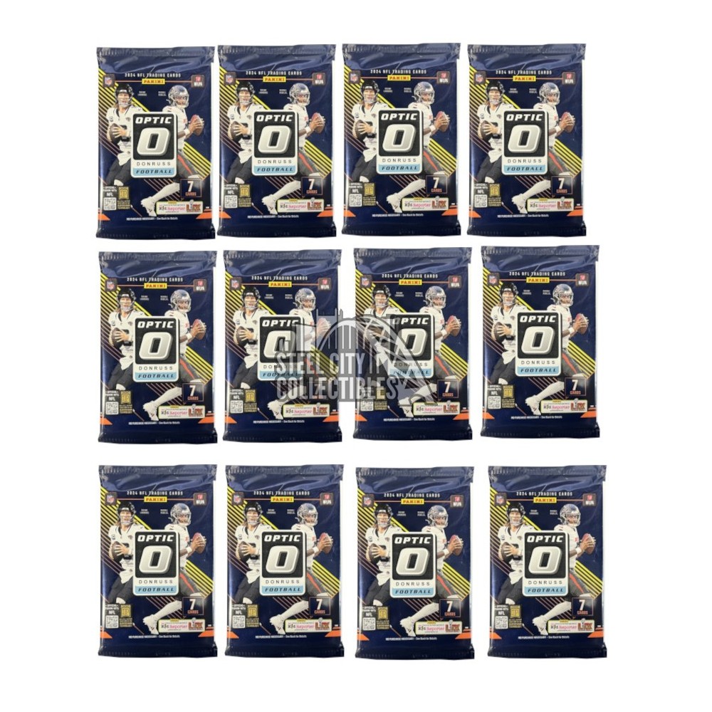 2024 Panini Donruss Optic Football Mega 12-Pack Lot | Steel City ...