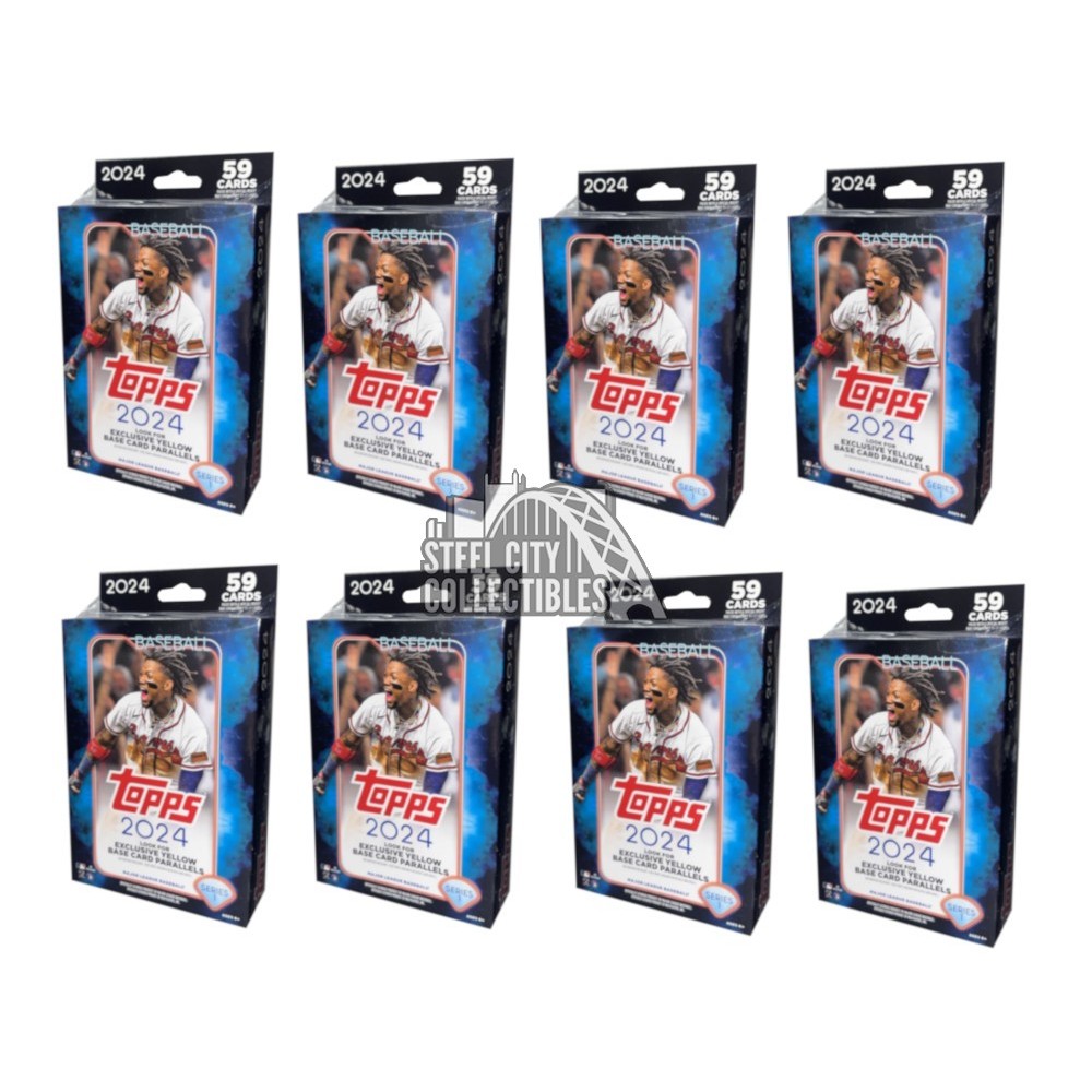 2025 Topps Series 1 Baseball Hanger 8Box Lot Steel City Collectibles