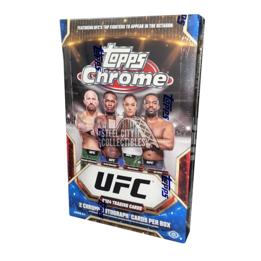 2024 Topps Chrome UFC Hobby Box Steel City Collectibles