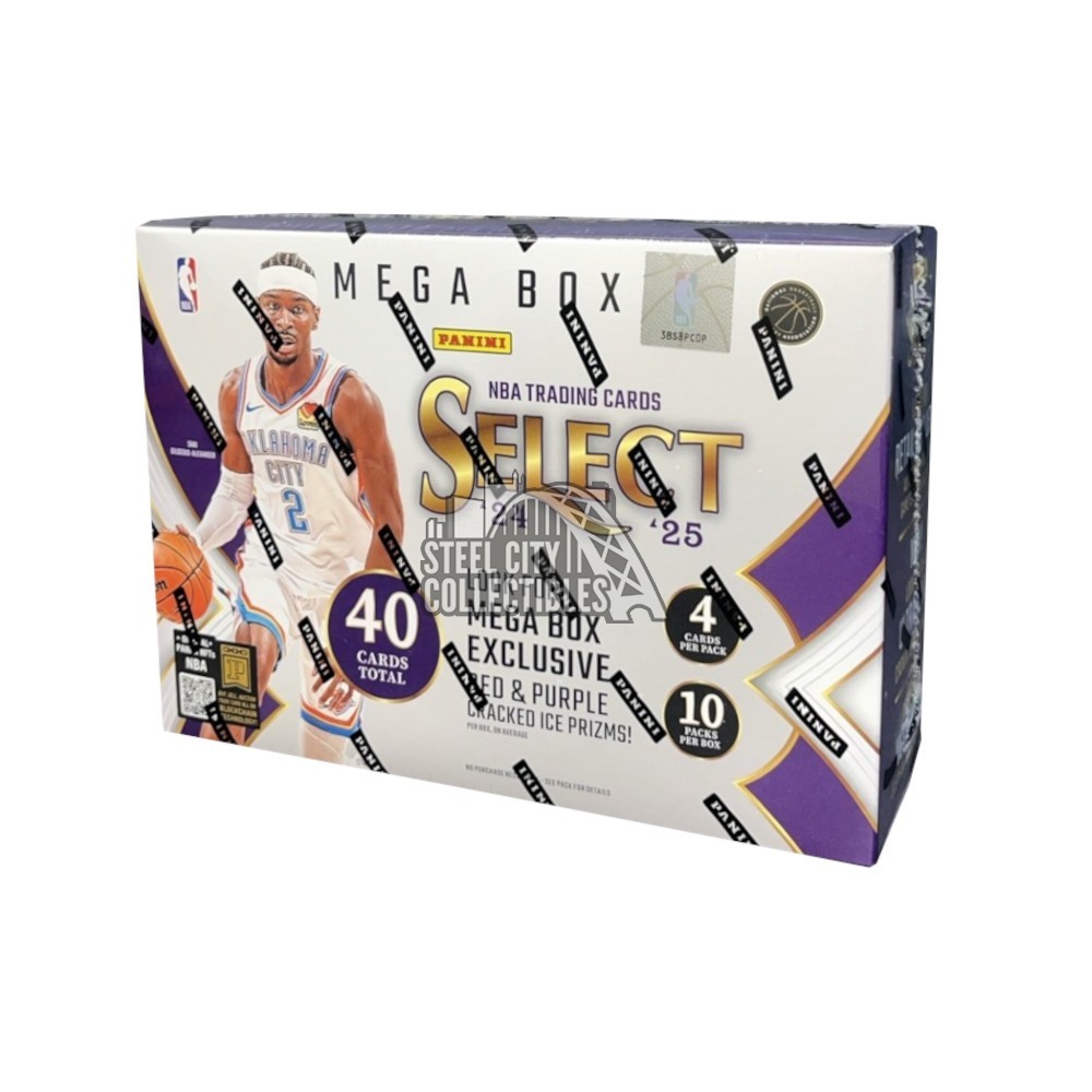 2024-25 Panini Select Basketball Mega Box (Red & Purple Ice) | Steel City  Collectibles