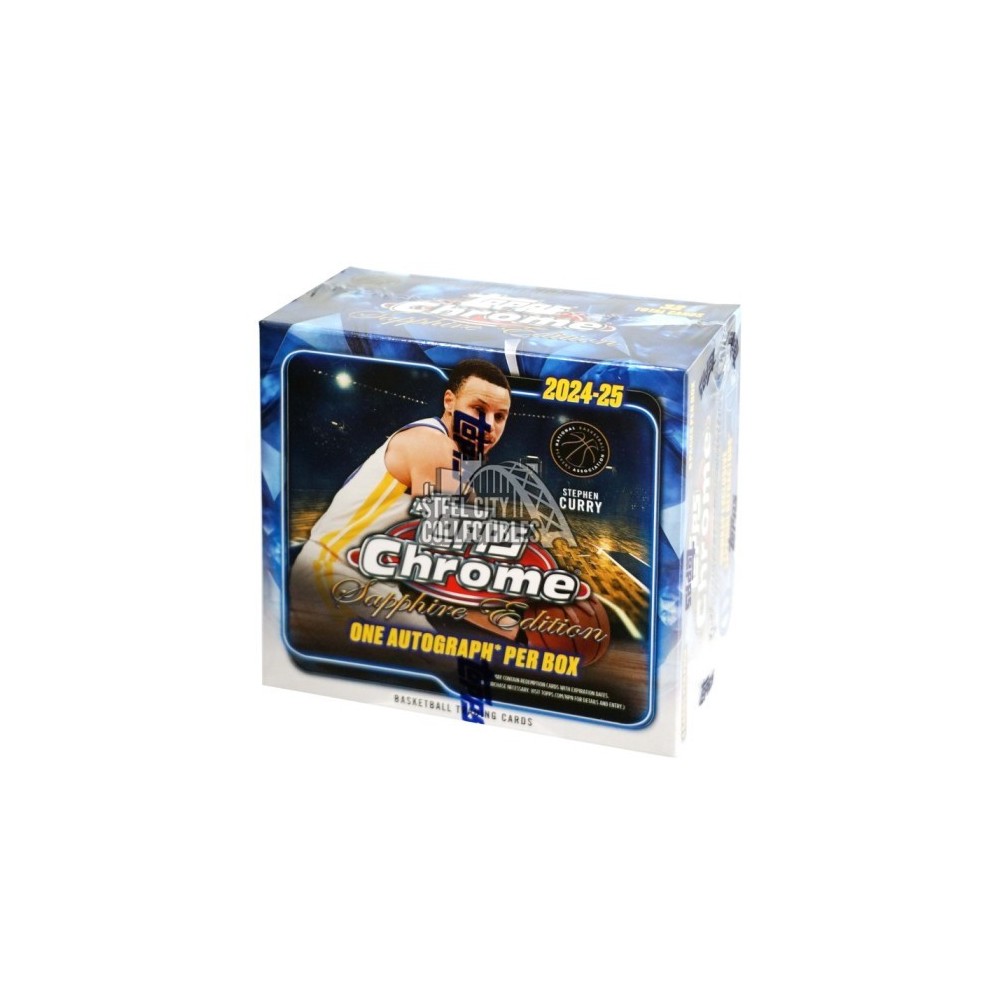 Box+デッキ+パック Topps - Topps Chrome Basketball Sapphire Edition 2023-24 Topps Chrome Basketball Sapphire Edition Box | Steel