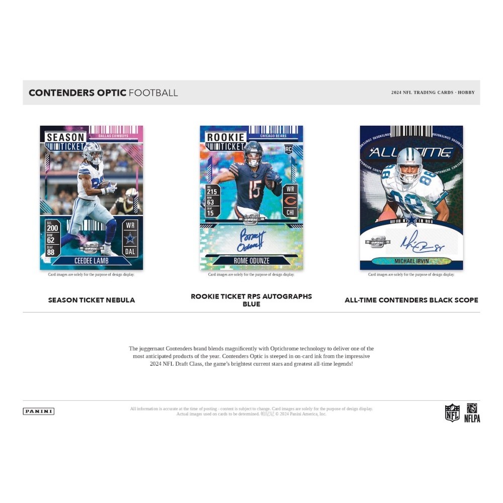 2024 Panini Contenders Optic Football Hobby Box | Steel City