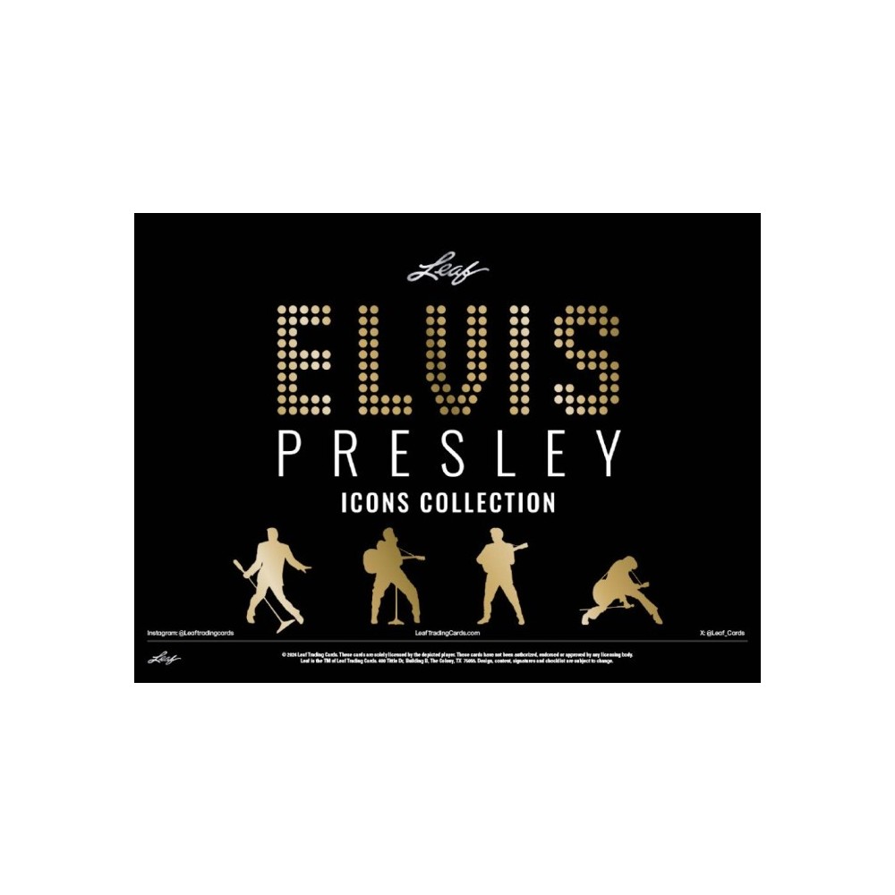 2024 Leaf Elvis Icons Collection Hobby 4-Box Random 2-Card Group