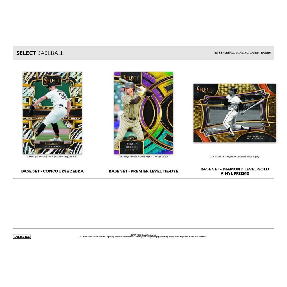 2024 Panini Select Baseball Hobby Box | Steel City Collectibles