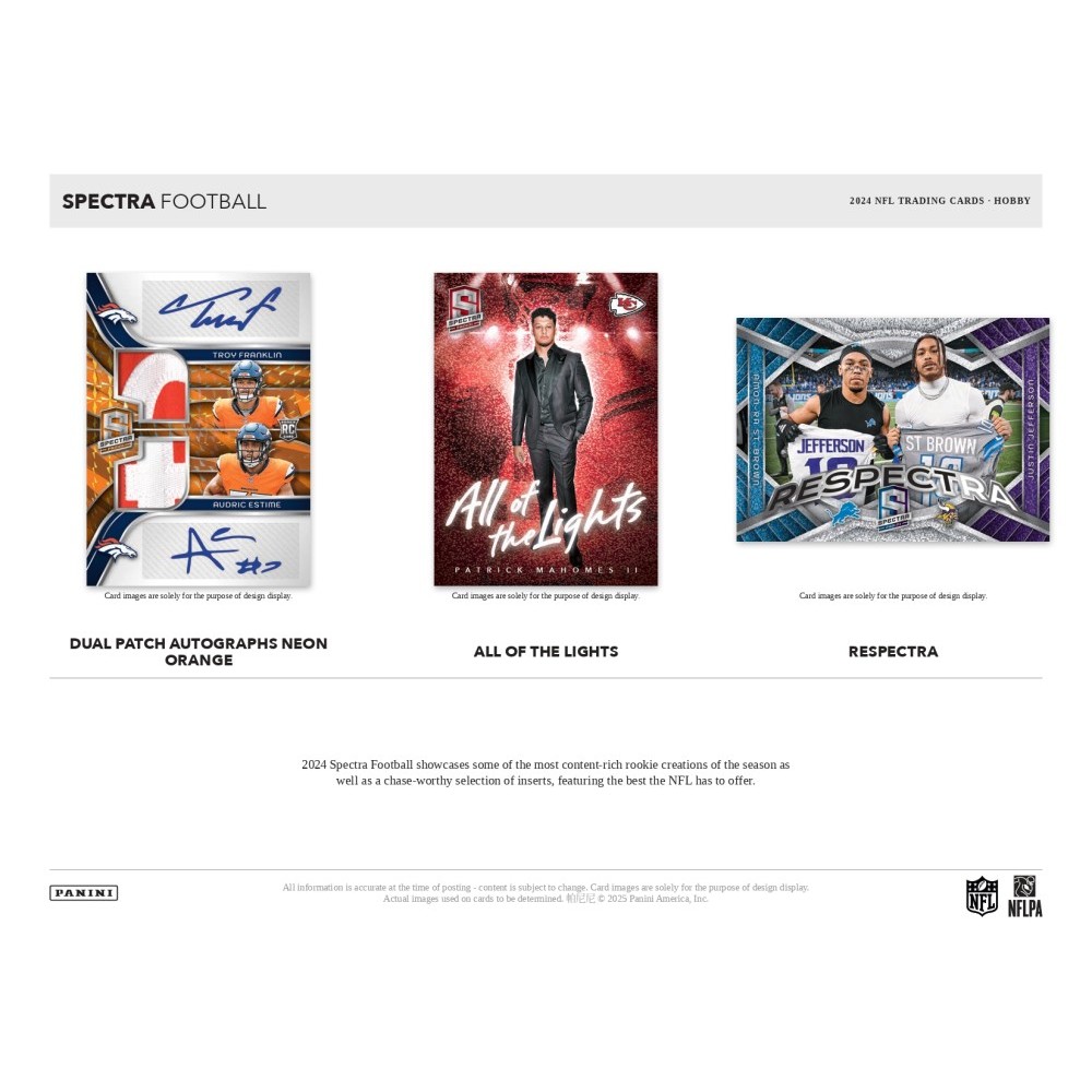 2024 Panini Spectra Football Hobby Box | Steel City Collectibles